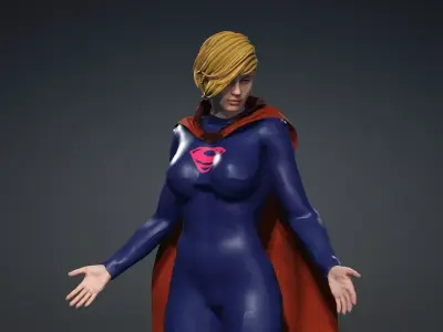 Super Girl From Elseworlds Low-poly 3D model