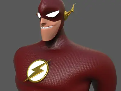 The Flash 3D model