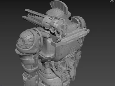 Post-Royal Battle Mech 01 3D model