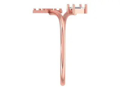 Women Open End Twist Light Weight Band Ring 3D print model purchase