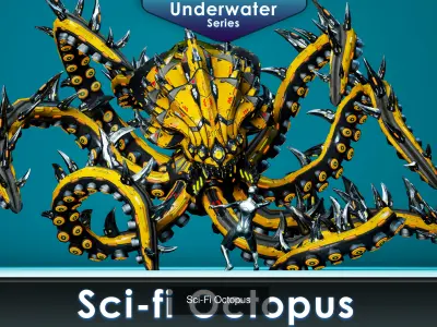 Sci-Fi Underwater monsters pack