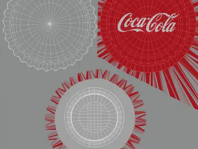 Bottle Caps Collection 3D model