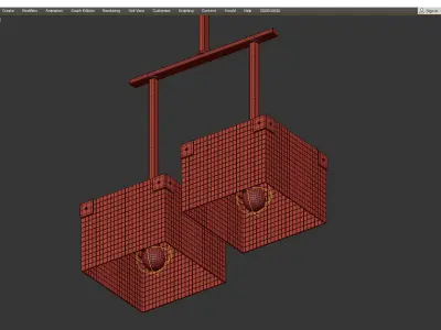 Sigma L2 7236 CHANDELIER Low-poly 3D model