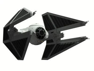 TIE Interceptor 3D model buy