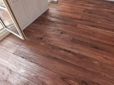 Wooden floor 31 WITHOUT PLUGINS 3D model