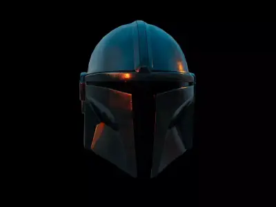 The Mandalorian helmet 3D model