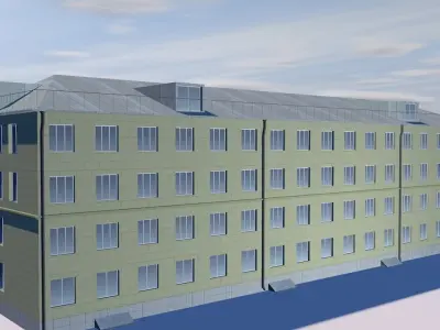 Flat apartment Low-poly 3D model
