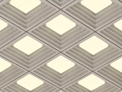 Ceiling No 006 Pantheum Surface Light 3D model