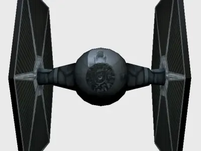 Tie Fighter Low-poly 3D model
