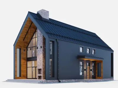 Large barnhouse with perfect layout 3D model