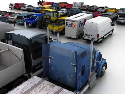  Low Poly City Vehicles vol.04 