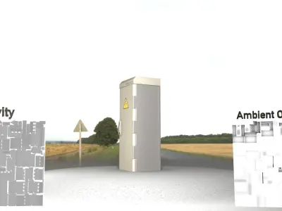 Electrical Distribution Cabinet 47 Low-poly 3D model