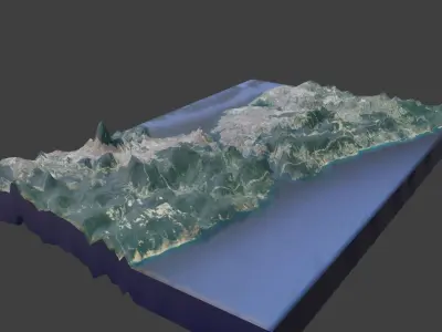 Istanbul island of greece Low-poly 3D model