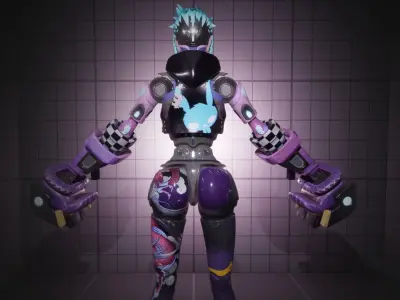 Vette - Stylized Hero Character  Low-poly 3D model