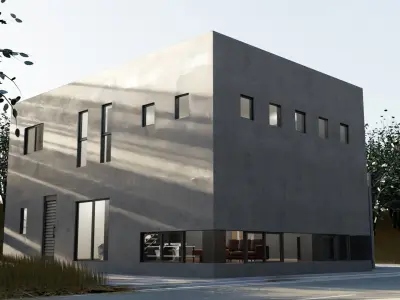 Japanese modern house 3D model