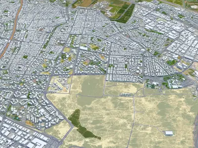 Holon Israel Low-poly 3D model