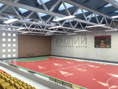 Gym Athletics Interior Low-poly 3D model