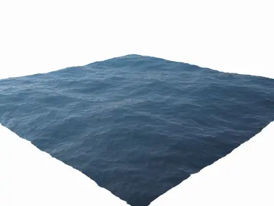 Ocean square of water 3D model