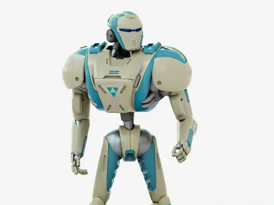 ANDROID MECHA-B  RIGGED 3D model