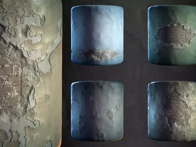 Plaster Game Ready - Vol 02 - SBsar - Maps Texture