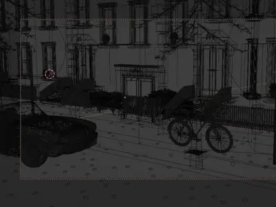 old street 3D model purchase
