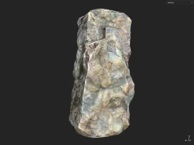 Low poly smooth blocky 1 Low-poly 3D model