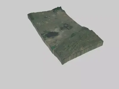 Nakuru City Low-poly 3D model