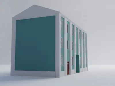 Apartment building 3D model