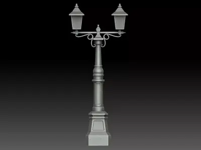 Stylized street light 3D model