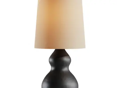 West Elm Modern Gourd Table Lamps 3D model