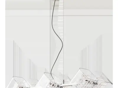  Kovacs 6 Light 1 Tier Linear Chandelier  3D model