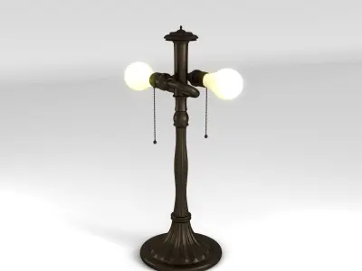 Art Nouveau Lamp 1 3D model