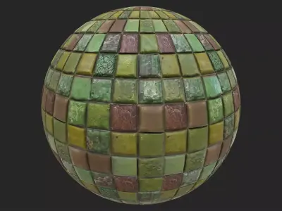 Green Tiles 2 - Texture Texture