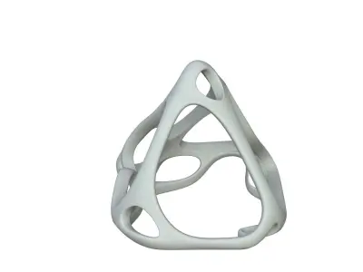 SciFi Cube Object No 64784 Low Poly Shape Low-poly 3D model