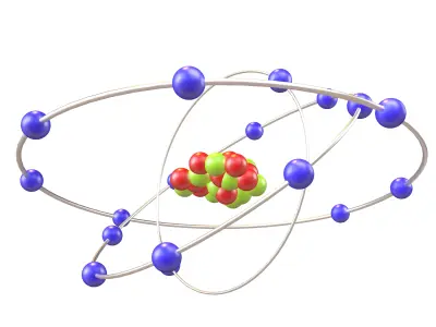 Chlorine Chemical Element v2 003 Low-poly 3D model