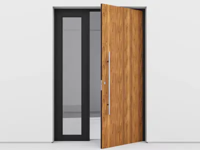 Aluminium door 120 3D model