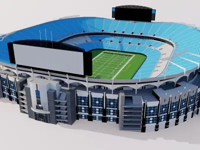 Bank of America Stadium - Charlotte Panthers USA 3D model