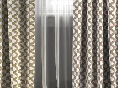 Curtain Set 290 3D model