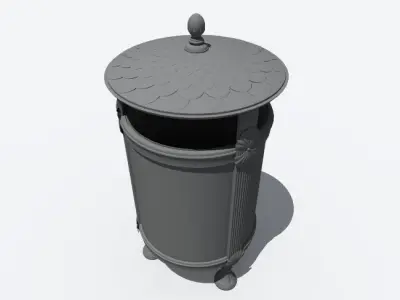 trash bin 4 3D model