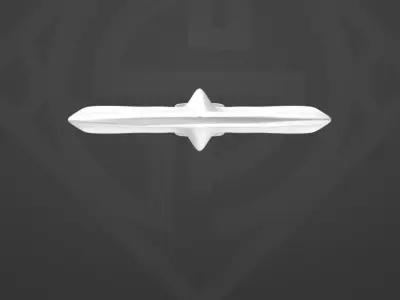 Viking Pendant  Blade with knot 3D print model