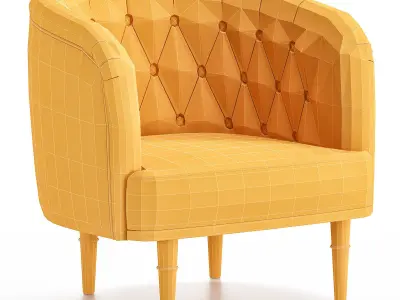 Armchair Shento Barhat Light 3d model Low-poly 3D model