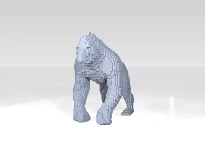 Gorilla Voxel 3D model
