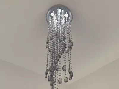 Modern Crystal Chandelier 3D model