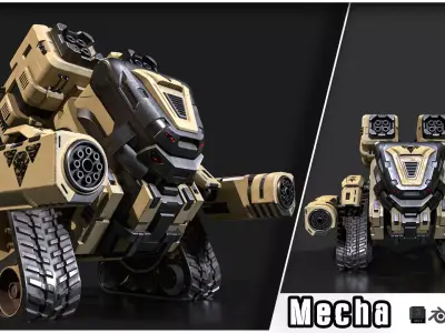 Mecha- War Robot 3D model