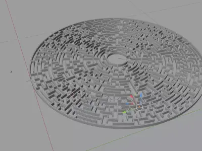 Ball in a maze 3D model