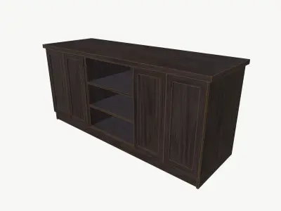 Wooden Cabinet 3D model purchase