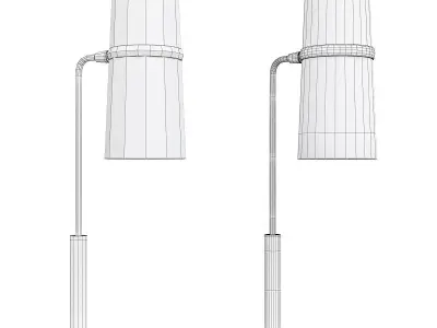 CEDAR AND MOSS CONIFER SINGLE TABLE LAMP Low-poly 3D model