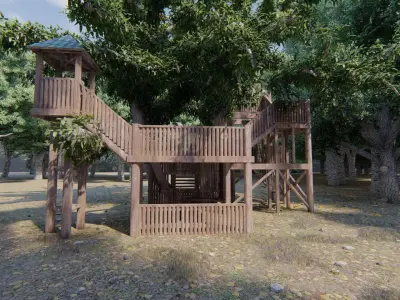 Tree house 3D model