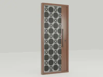Modern designer door  Free 3D model