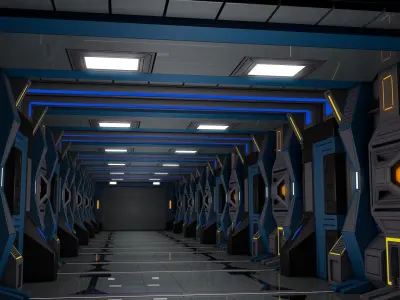 Sci Fi Corridor  3D model